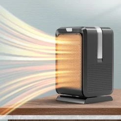 Best deal 🧨 1000W Cool Warm Dual-Purpose Electric Heater, Portable Home Office Smart Air Heater, Silent Shaking Head, Remote Control, EU Plug - White 👍 -Appliances Sales Store 1000W Cool Warm Dual Purpose Electric Heater White 517913 3
