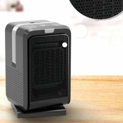 Best deal 🧨 1000W Cool Warm Dual-Purpose Electric Heater, Portable Home Office Smart Air Heater, Silent Shaking Head, Remote Control, EU Plug - White 👍 -Appliances Sales Store 1000W Cool Warm Dual Purpose Electric Heater White 517913 4