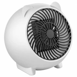 Wholesale ❤️ 500W Mini PTC Electric Fan Heater Winter Indoor Air Warmer - White 🎁