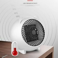 Wholesale ❤️ 500W Mini PTC Electric Fan Heater Winter Indoor Air Warmer - White 🎁 -Appliances Sales Store 500w electric fan heater white 1571992013129