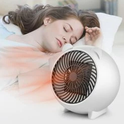 Wholesale ❤️ 500W Mini PTC Electric Fan Heater Winter Indoor Air Warmer - White 🎁 -Appliances Sales Store 500w electric fan heater white 1571992013423