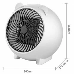 Wholesale ❤️ 500W Mini PTC Electric Fan Heater Winter Indoor Air Warmer - White 🎁 -Appliances Sales Store 500w electric fan heater white 1571992014068