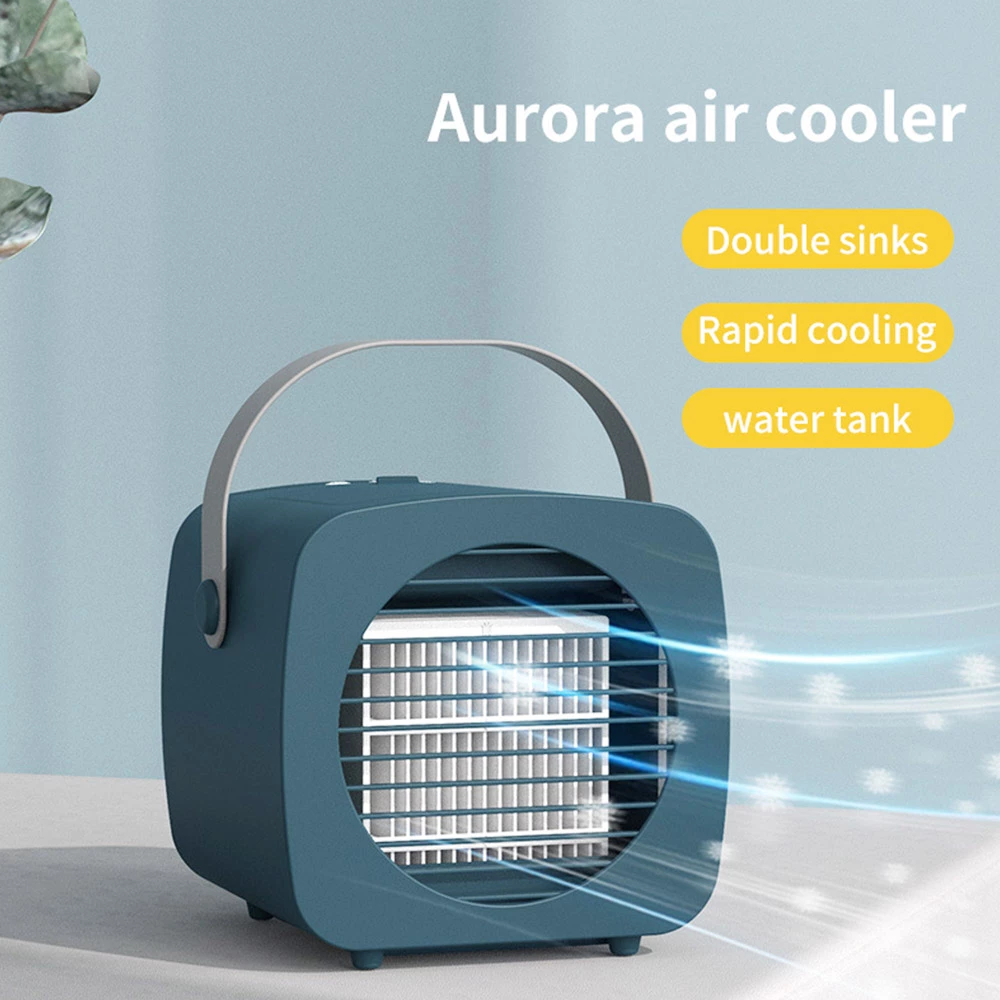 Coupon β Air Cooler Small Air Conditioner Fan Spray Humidification Refrigeration Aromatherapy Cooling Fan - Blue 𧨠4 Coupon β Air Cooler Small Air Conditioner Fan Spray Humidification Refrigeration Aromatherapy Cooling Fan - Blue 𧨠- Image 2
