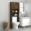 Best deal 🔥 Bathroom Cabinet Brown Oak 64x25.5x190 cm 😀 -Appliances Sales Store Bathroom Cabinet Brown Oak 64x25 5x190 cm 509536 0