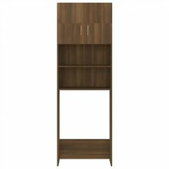 Best deal 🔥 Bathroom Cabinet Brown Oak 64x25.5x190 cm 😀 -Appliances Sales Store Bathroom Cabinet Brown Oak 64x25 5x190 cm 509536 2