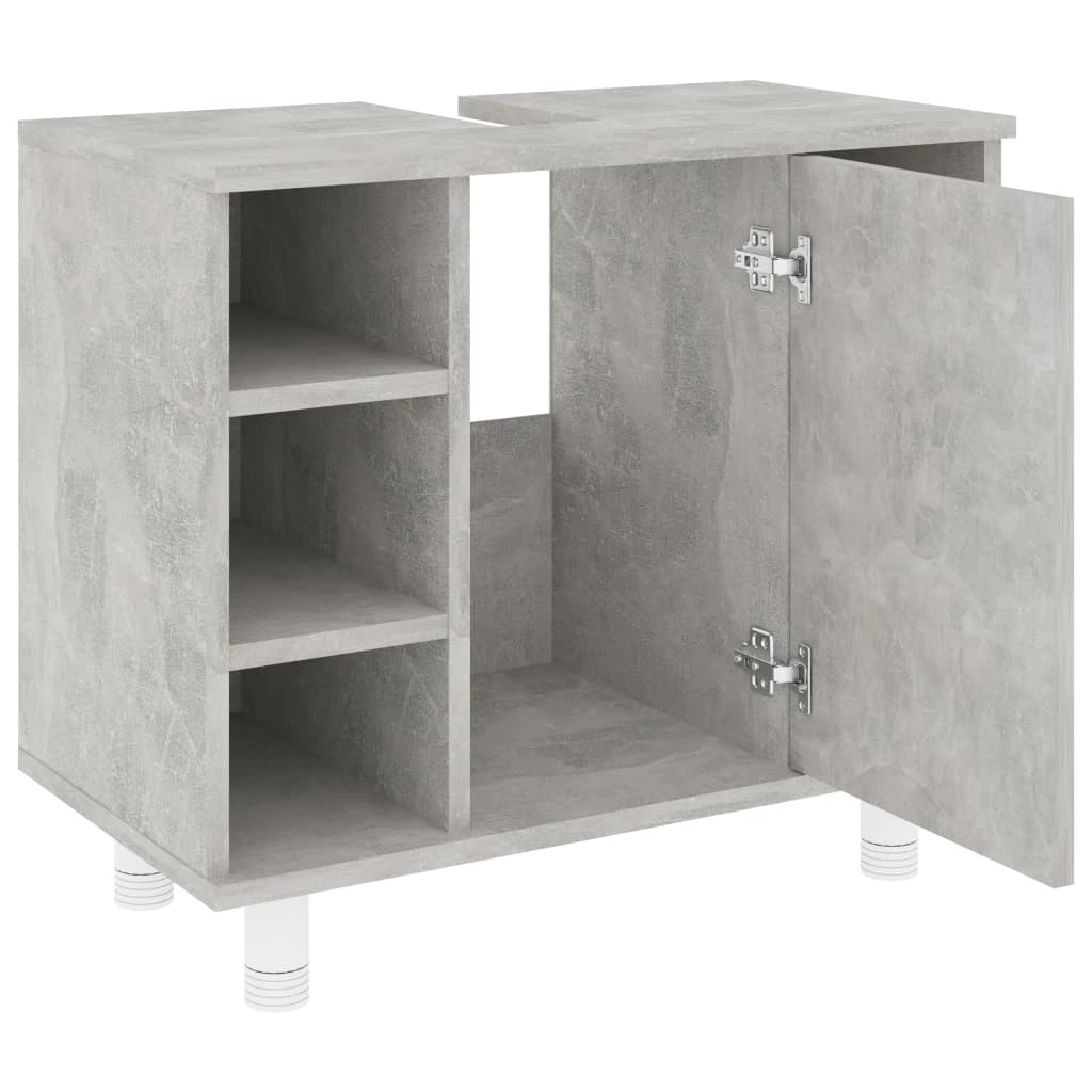 Buy 🤩 Bathroom Cabinet Concrete Grey 60x32x53.5 cm Chipboard 🧨 7 Buy 🤩 Bathroom Cabinet Concrete Grey 60x32x53.5 cm Chipboard 🧨 - Image 5