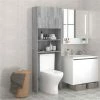 Budget 🔥 Bathroom Cabinet Grey Sonoma 64x25.5x190 cm 🥰