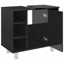 Top 10 ๐ Bathroom Cabinet High Gloss Black 60x32x53.5 cm Chipboard ๐ 12 Top 10 ๐ Bathroom Cabinet High Gloss Black 60x32x53.5 cm Chipboard ๐ -Appliances Sales Store Bathroom Cabinet High Gloss Black 60x32x53 5 cm Chipboard 428901 4