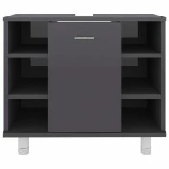 Best Sale 🤩 Bathroom Cabinet High Gloss Grey 60x32x53.5 cm Chipboard ✔️ 13 Best Sale 🤩 Bathroom Cabinet High Gloss Grey 60x32x53.5 cm Chipboard ✔️ -Appliances Sales Store Bathroom Cabinet High Gloss Grey 60x32x53 5 cm Chipboard 428897 5