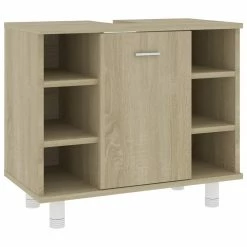 Appliances Sales Store -Appliances Sales Store Bathroom Cabinet Sonoma Oak 60x32x53 5 cm Chipboard 429206 1