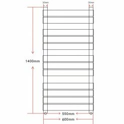 Best reviews of 🤩 Bathroom Central Heating Towel Rail Radiator Straight 600 x 1400 mm 🥰 -Appliances Sales Store Bathroom Central Heating Towel Rail Radiator Straight 600 x 1400 mm 429297 2