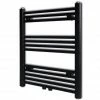 Hot Sale ❤️ Bathroom Heating Towel Rail Radiator Straight 600x764 mm Black 💯 -Appliances Sales Store Bathroom Heating Towel Rail Radiator Straight 600x764 mm Black 427816 0