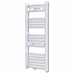 Best Sale ✔️ Bathroom Radiator Central Heating Towel Rail Curve 600 x 1160 mm 🔥