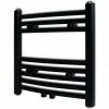 Hot Sale 🤩 Black Bathroom Central Heating Towel Rail Radiator Curve 480x480mm 🔥 -Appliances Sales Store Black Bathroom Central Heating Towel Rail Radiator Curve 480x480mm 427817 0