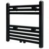 Deals 👏 Black Bathroom Central Heating Towel Rail Radiator Straight 480x480mm 🔥 -Appliances Sales Store Black Bathroom Central Heating Towel Rail Radiator Straight 480x480mm 427815 0