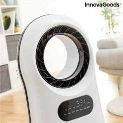 Best deal 🧨 Portable Bladeless Evaporative Air Conditioner with LED 4 Functions Ioniser/Ventilator/cooler/Humidifier 🎁 -Appliances Sales Store Bladeless Evaporative Air Conditioner with LED Evareer InnovaGoods 504820 6