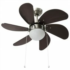Hot Sale 🎁 Ceiling Fan with Light 76 cm Dark Brown 😉 -Appliances Sales Store Ceiling Fan with Light 76 cm Dark Brown 466575 4
