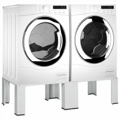 Best Sale 🧨 Double Washing and Drying Machine Pedestal White 🥰 -Appliances Sales Store Double Washing and Drying Machine Pedestal White 490582 1