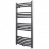 Brand new ❤️ Grey Bathroom Central Heating Towel Rail Radiator Curve 500x1160mm ✔️ -Appliances Sales Store Grey Bathroom Central Heating Towel Rail Radiator Curve 500x1160mm 427814 0