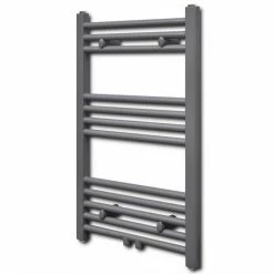 Best deal 😉 Grey Bathroom Central Heating Towel Rail Radiator Straight 500x764mm 😀