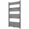 Outlet 🎉 Grey Bathroom Central Heating Towel Rail Radiator Straight 600x1160mm 🌟 -Appliances Sales Store Grey Bathroom Central Heating Towel Rail Radiator Straight 600x1160mm 427706 0