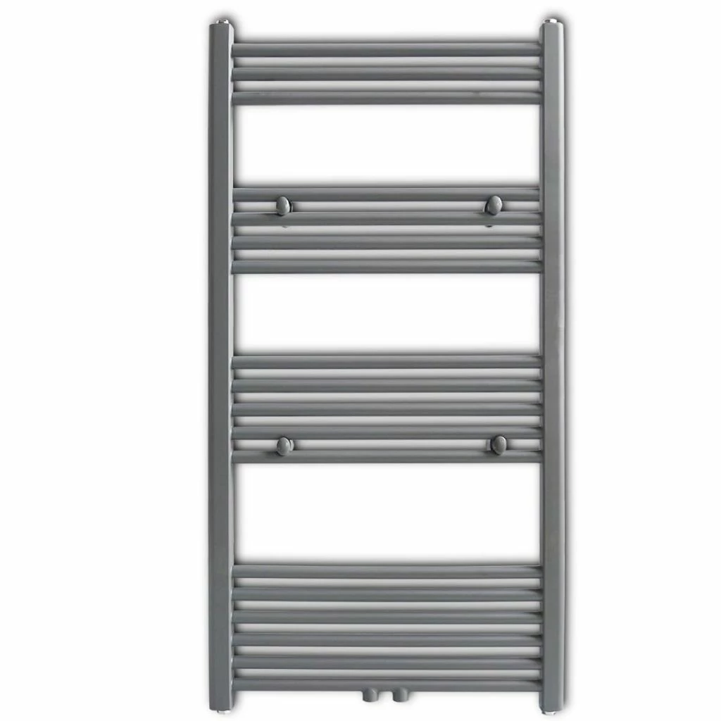Outlet ๐ Grey Bathroom Central Heating Towel Rail Radiator Straight 600x1160mm ๐ 4 Outlet ๐ Grey Bathroom Central Heating Towel Rail Radiator Straight 600x1160mm ๐ - Image 2
