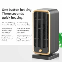 Outlet 👏 HQ-YND-500D 500W Vertical Household Electric Heater, PTC Ceramic Flame Retardant Portable Space Heater - EU Plug 🎁 -Appliances Sales Store HQ YND 500D 500W Vertical Household Electric Heater EU Plug 511965 4
