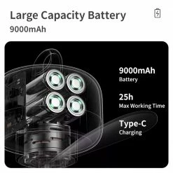 Discount ⌛ JISULIFE F16 Ceiling Fan USB Rechargeable Portable Household Electric Hanging Fans with Remote Control 🌟 -Appliances Sales Store JISULIFE F16 Ceiling Fan 497826 2