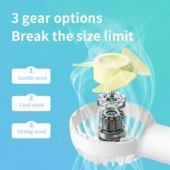 Deals 🧨 JISULIFE F20 Mini Fan USB Kipas Silence Portable Rechargeable Handheld Fans Vertical Air Cooler 2000 mAH ✨ -Appliances Sales Store JISULIFE F20 Mini Fan 497827 3