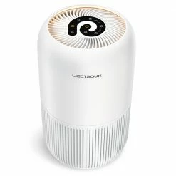 Best deal ❤️ Liectroux TR-8080 35W Air Purifier, 360 Degree Air Inlet, No Noise, UV-C Light, 4 Wind Speed, Remove 99.97% Dust Smoke 🤩 -Appliances Sales Store Liectroux TR 8080 35W Air Purifier for 507318 2