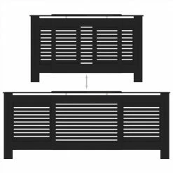 Discount 💯 MDF Radiator Cover Black 205 cm 🔥 -Appliances Sales Store MDF Radiator Cover Black 205 cm 467714 4