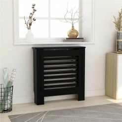 Discount 🤩 MDF Radiator Cover Black 78 cm 😀