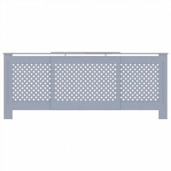 Best deal 🤩 MDF Radiator Cover Grey 205 cm 🤩 -Appliances Sales Store MDF Radiator Cover Grey 205 cm 467434 2