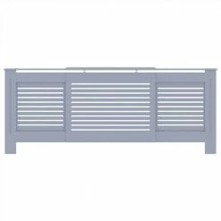 Coupon 🎉 MDF Radiator Cover Grey 205 cm 🎁 -Appliances Sales Store MDF Radiator Cover Grey 205 cm 467735 2