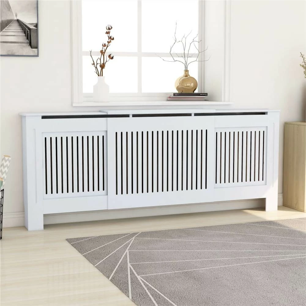 Best Pirce π MDF Radiator Cover White 205 cm π 3 Best Pirce π MDF Radiator Cover White 205 cm π