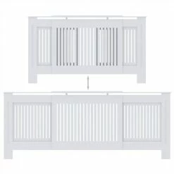 Best Pirce π MDF Radiator Cover White 205 cm π 12 Best Pirce π MDF Radiator Cover White 205 cm π -Appliances Sales Store MDF Radiator Cover White 205 cm 466628 4