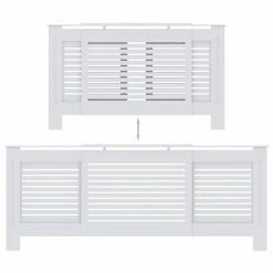 New 🥰 MDF Radiator Cover White 205 cm 🤩 -Appliances Sales Store MDF Radiator Cover White 205 cm 466676 4