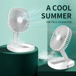 Cheap 🧨 Multifunction Folding Fan, 3 Levels Speed, Aromatherapy Cooling Fan, 1200mAh Battery, USB Charging, Low Noise - White 💯 -Appliances Sales Store Multifunction Folding Fan with 3 Levels Speed White 510808 2