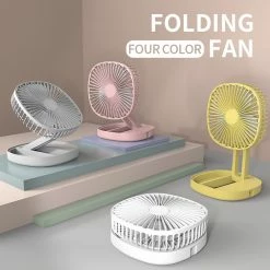 Cheap 🧨 Multifunction Folding Fan, 3 Levels Speed, Aromatherapy Cooling Fan, 1200mAh Battery, USB Charging, Low Noise - White 💯 -Appliances Sales Store Multifunction Folding Fan with 3 Levels Speed White 510808 5