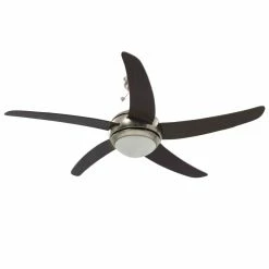 Deals 😍 Ornate Ceiling Fan with Light 128 cm Brown ✨ -Appliances Sales Store Ornate Ceiling Fan with Light 128 cm Brown 428453 4