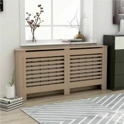 Coupon 🌟 Radiator Cover 172x19x81 cm MDF ✔️