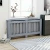 Budget ❤️ Radiator Cover Anthracite 172x19x81 cm MDF 👏 -Appliances Sales Store Radiator Cover Anthracite 172x19x81 cm MDF 429210 0