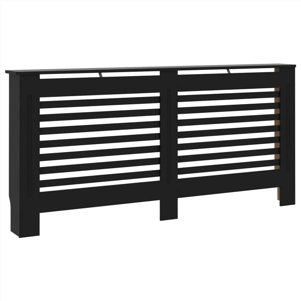 Best Pirce โค๏ธ Radiator Cover Black 172x19x81 cm MDF ๐ฅ 4 Best Pirce โค๏ธ Radiator Cover Black 172x19x81 cm MDF ๐ฅ - Image 2