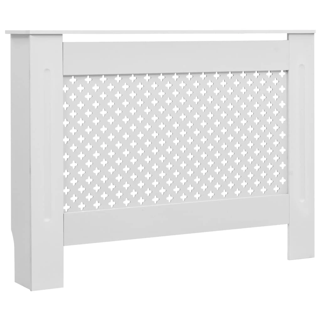 New ๐ Radiator Cover White 112x19x81.5 cm MDF ๐ 4 New ๐ Radiator Cover White 112x19x81.5 cm MDF ๐ - Image 2