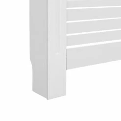 New 🎁 Radiator Cover White 152x19x81.5 cm MDF 😍 -Appliances Sales Store Radiator Cover White 152x19x81 5 cm MDF 429207 5