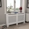 Brand new 😀 Radiator Cover White 152x19x81.5 cm MDF 💯 -Appliances Sales Store Radiator Cover White 152x19x81 5 cm MDF 429208 0