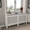 Best deal 😉 Radiator Cover White 172x19x81.5 cm MDF 😍 -Appliances Sales Store Radiator Cover White 172x19x81 5 cm MDF 428902 0