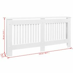 Top 10 🥰 Radiator Cover White MDF 172 cm 😉 -Appliances Sales Store Radiator Cover White MDF 172 cm 429198 3