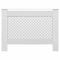 Brand new 🎁 Radiator Covers 2 pcs White 112x19x81.5 cm MDF 🔔 -Appliances Sales Store Radiator Covers 2 pcs White 112x19x81 5 cm MDF 428894 3