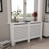 Flash Sale 🔥 Radiator Covers 2 pcs White 152x19x81.5 cm MDF ⌛ -Appliances Sales Store Radiator Covers 2 pcs White 152x19x81 5 cm MDF 428893 0